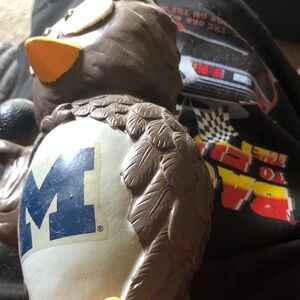 Brown and White Bird Figurine